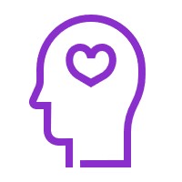 Cartoon Minimalistic Brain Icon